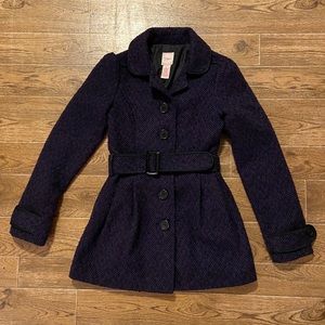 Candie’s | purple and black dress coat
